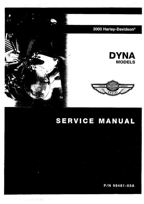 Product picture Harley Davidson Dyna GlideModels 2003 service manual